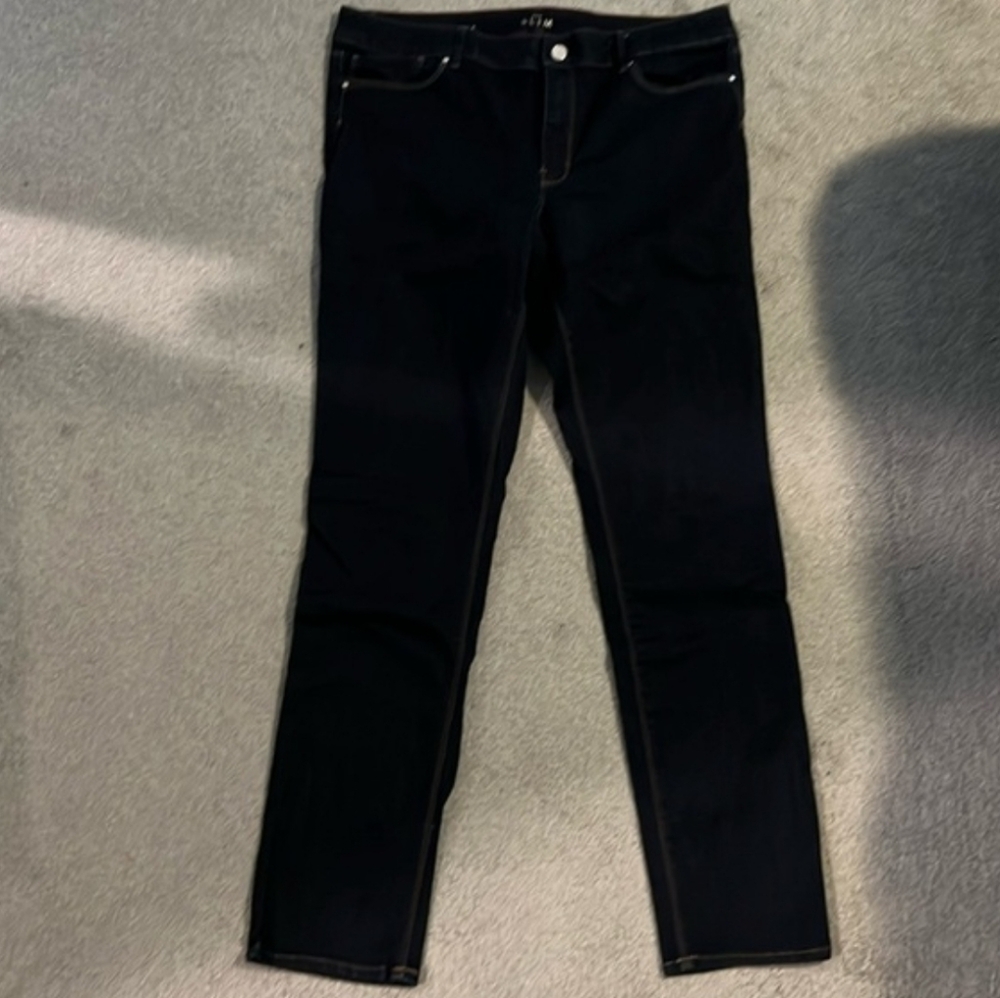 Whbm Slim Dark Wash Jeans Size 14
